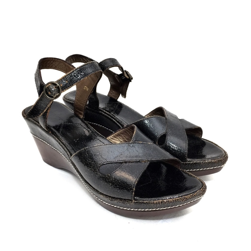 🌺Espace by Robert Clergerie Blk Crackle Platform